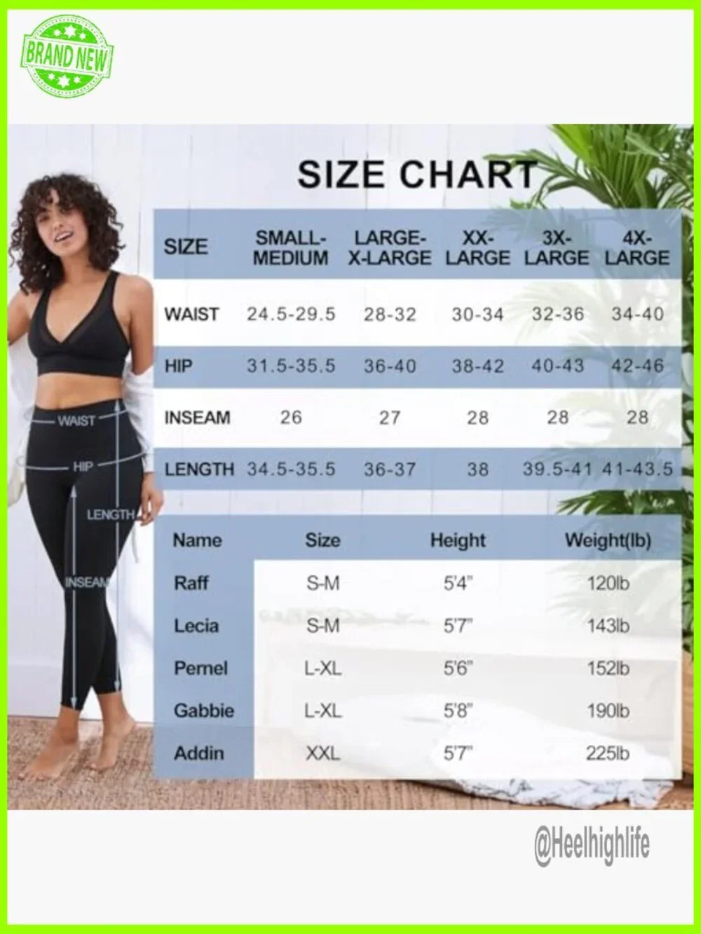 High Waist Tummy Control Leggings with Pockets, 3-Pack for Workout & Daily Wear - Picture 6 of 7